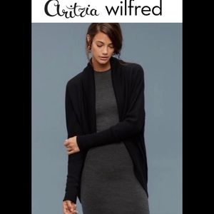 Aritzia Wilfred black Diderot cardigan size S